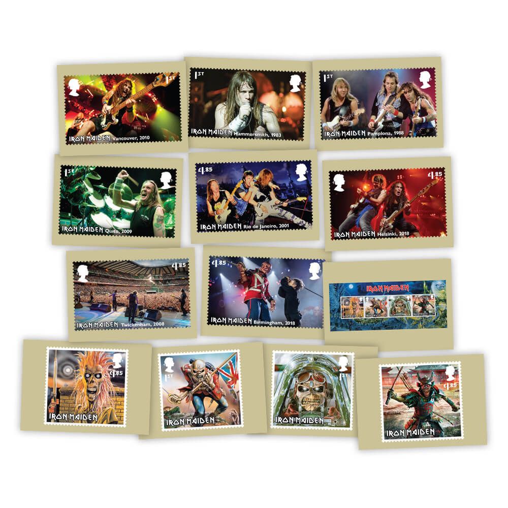 Royal Mail honours Iron Maiden with new stamp…